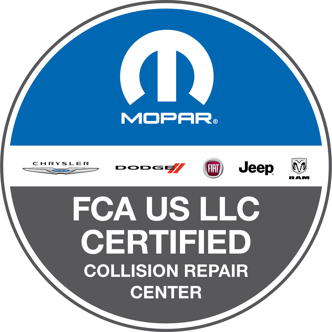 Mopar FCA Certified Collision Repair program logo