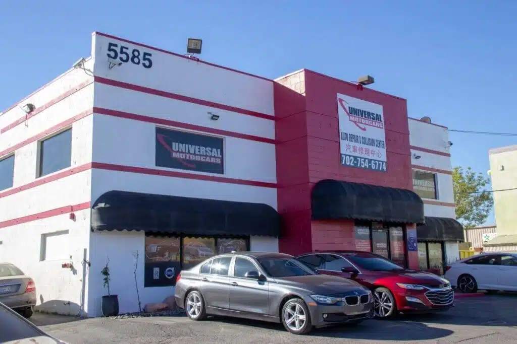 Universal Motorcars shop front view