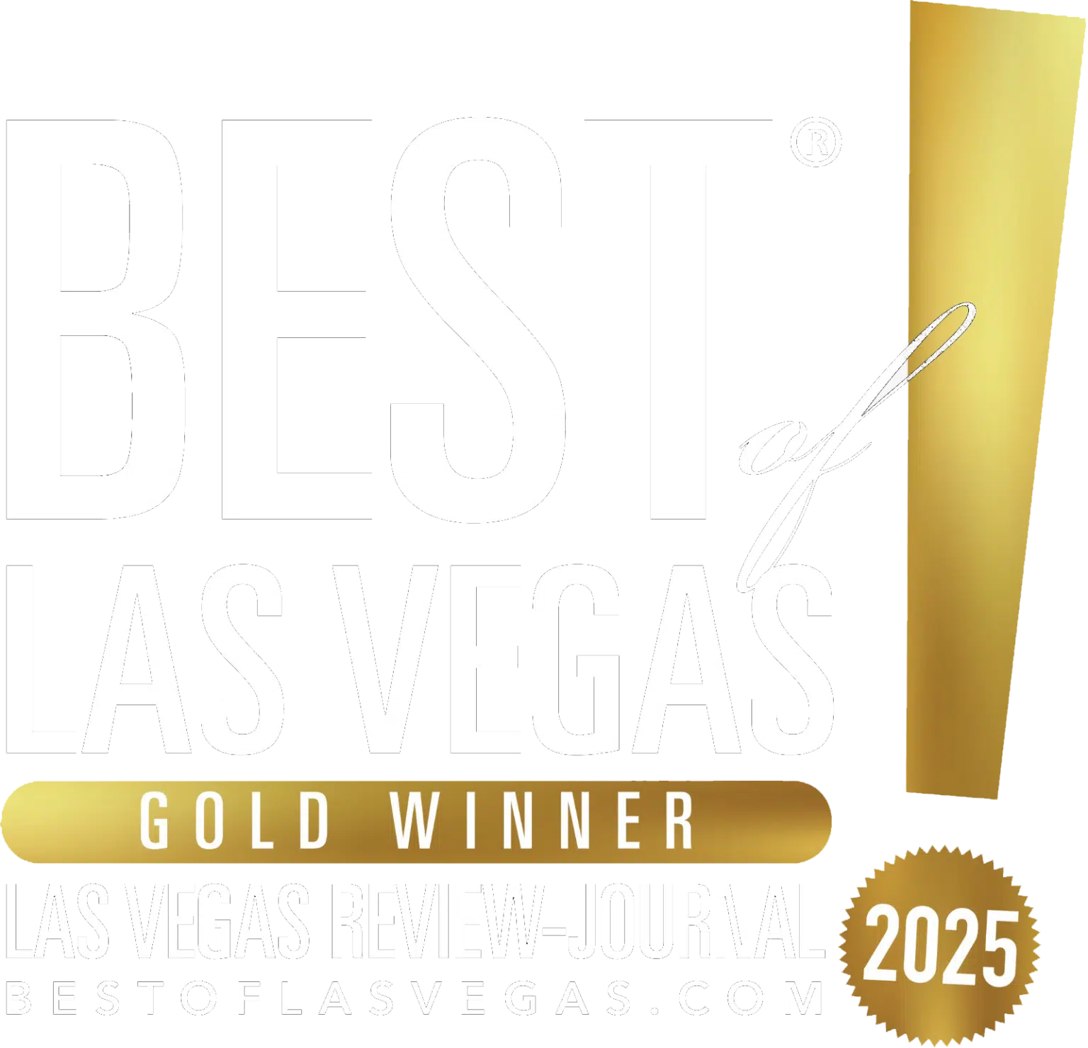 2025 Best of Las Vegas Gold winner logo