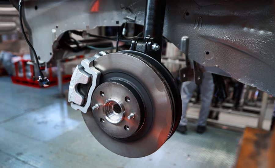 Brake repair inspection at Universal Motorcars in Las Vegas