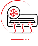 Car AC repair and cooling system service icon design