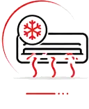 Car AC repair and cooling system service icon design
