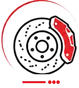 Brake repair and replacement service icon for vehicles