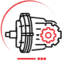 Transmission repair service icon for auto repair shop