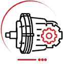 Transmission repair service icon for auto repair shop