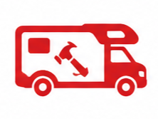 Professional mechanic icon for certified auto repair services