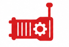 Professional automotive repair service icon and graphic