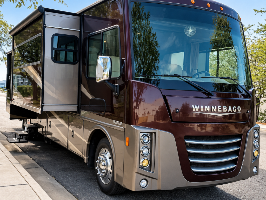 Winnebago RV body repair at Universal Motorcars RV collision repair center in Las Vegas