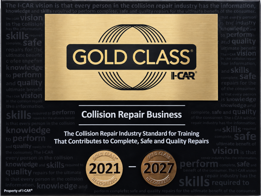 Choose Universal Motorcars for collision repair in Las Vegas, backed by I-CAR Gold Class recognition and ongoing technician training.