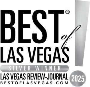2025 Best of Las Vegas Silver Winner badge for Universal Motorcars Auto Repair