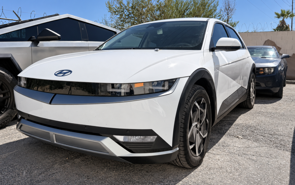 White Hyundai IONIQ 5 at Universal Motorcars in Las Vegas