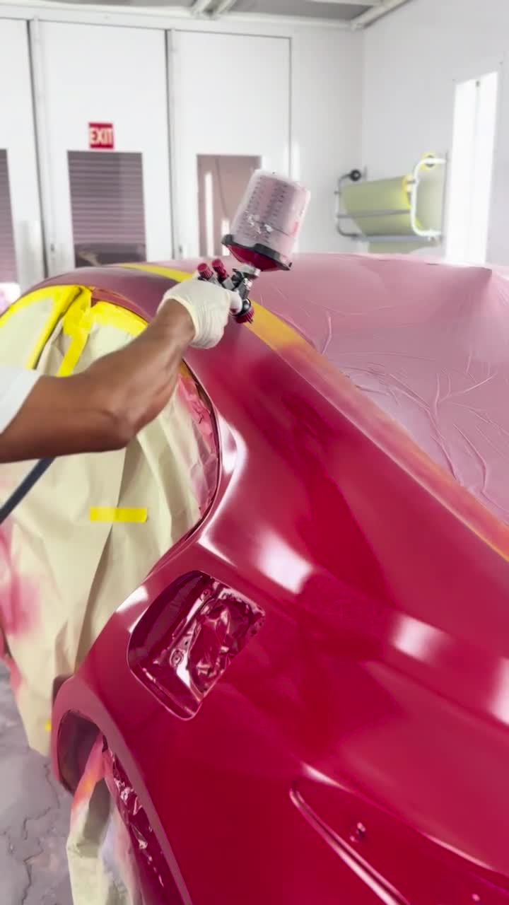 Paint application at Universal Motorcars’ Las Vegas workshop