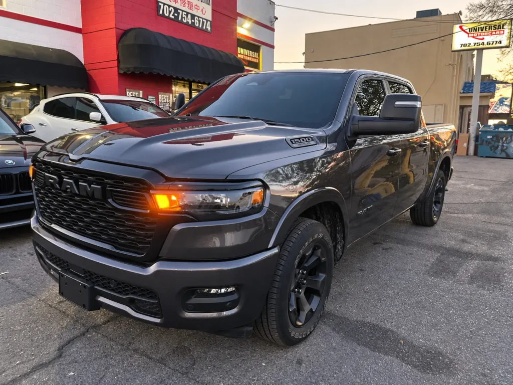 Gray RAM 1500 outside Universal Motorcars in Las Vegas